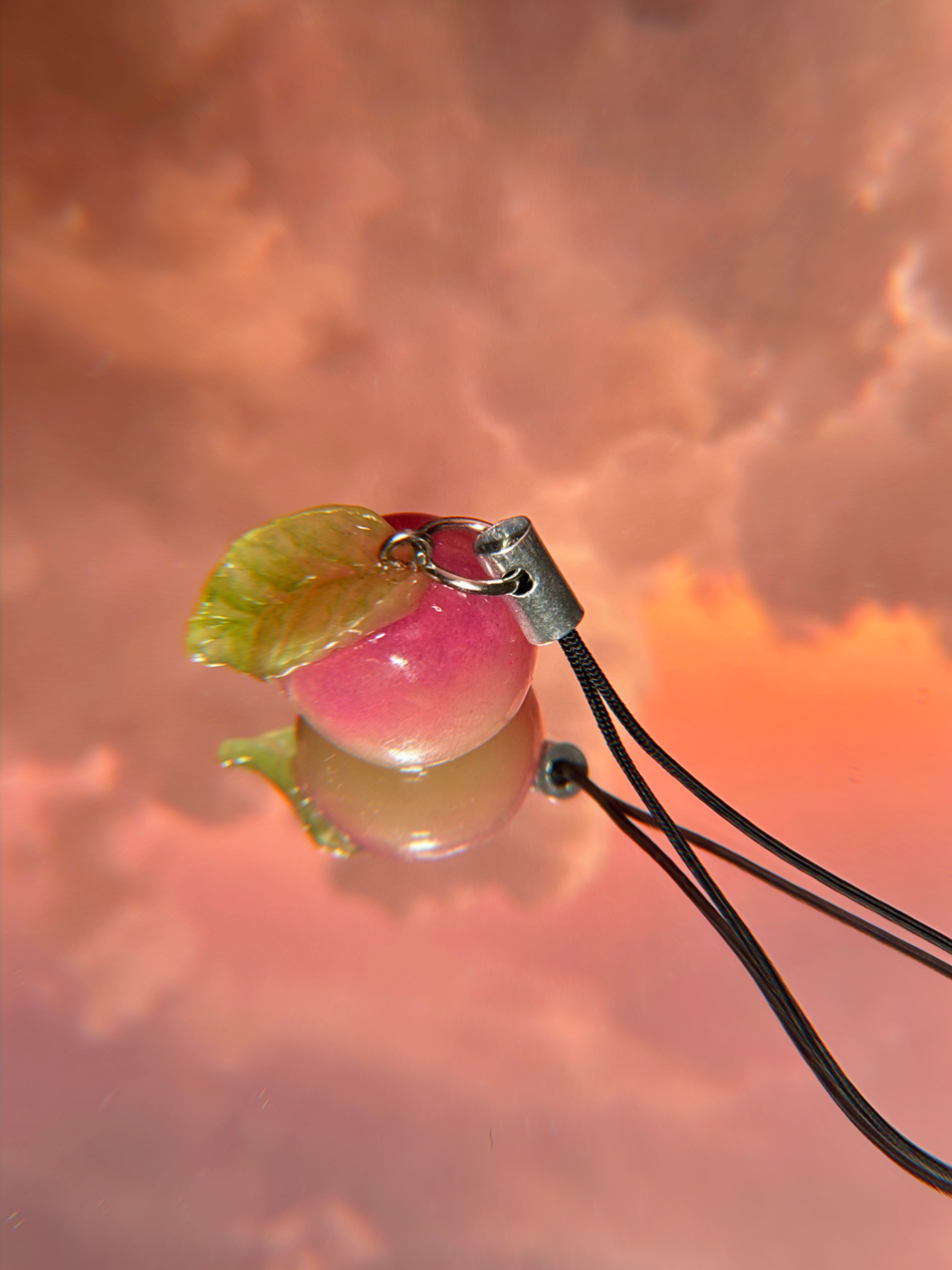Mini peach charm